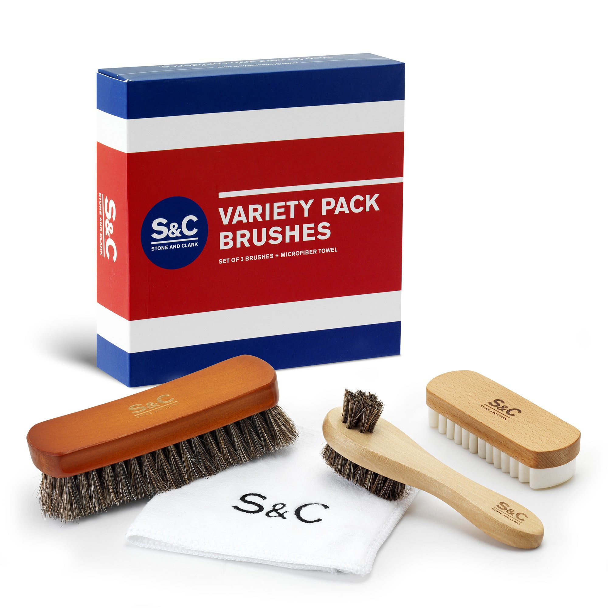 Versatile Shoe Care Brush Kit – Stone&Clark